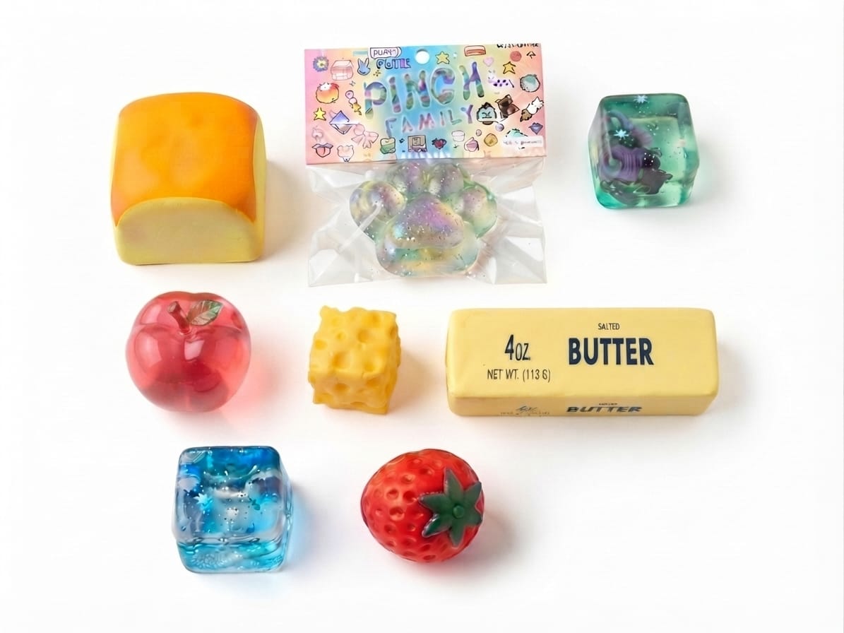 Squishy Fun Box – 8 stuks sensory speelgoed