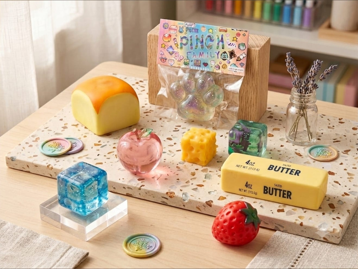 Squishy Fun Box – 8 stuks sensory speelgoed